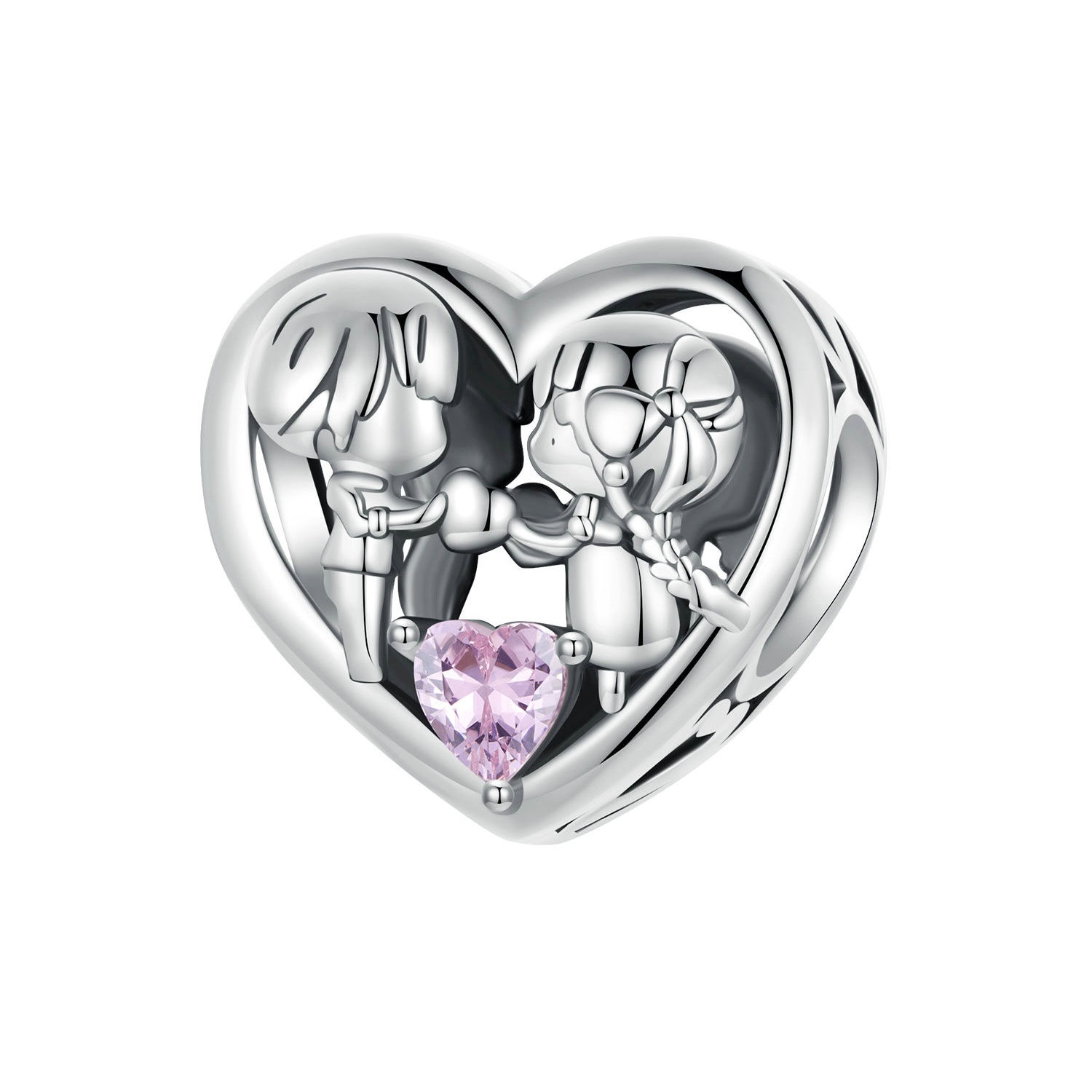 ΑΣΗΜΕΝΙΟ CHARM (925) BOY AND GIRL HEART