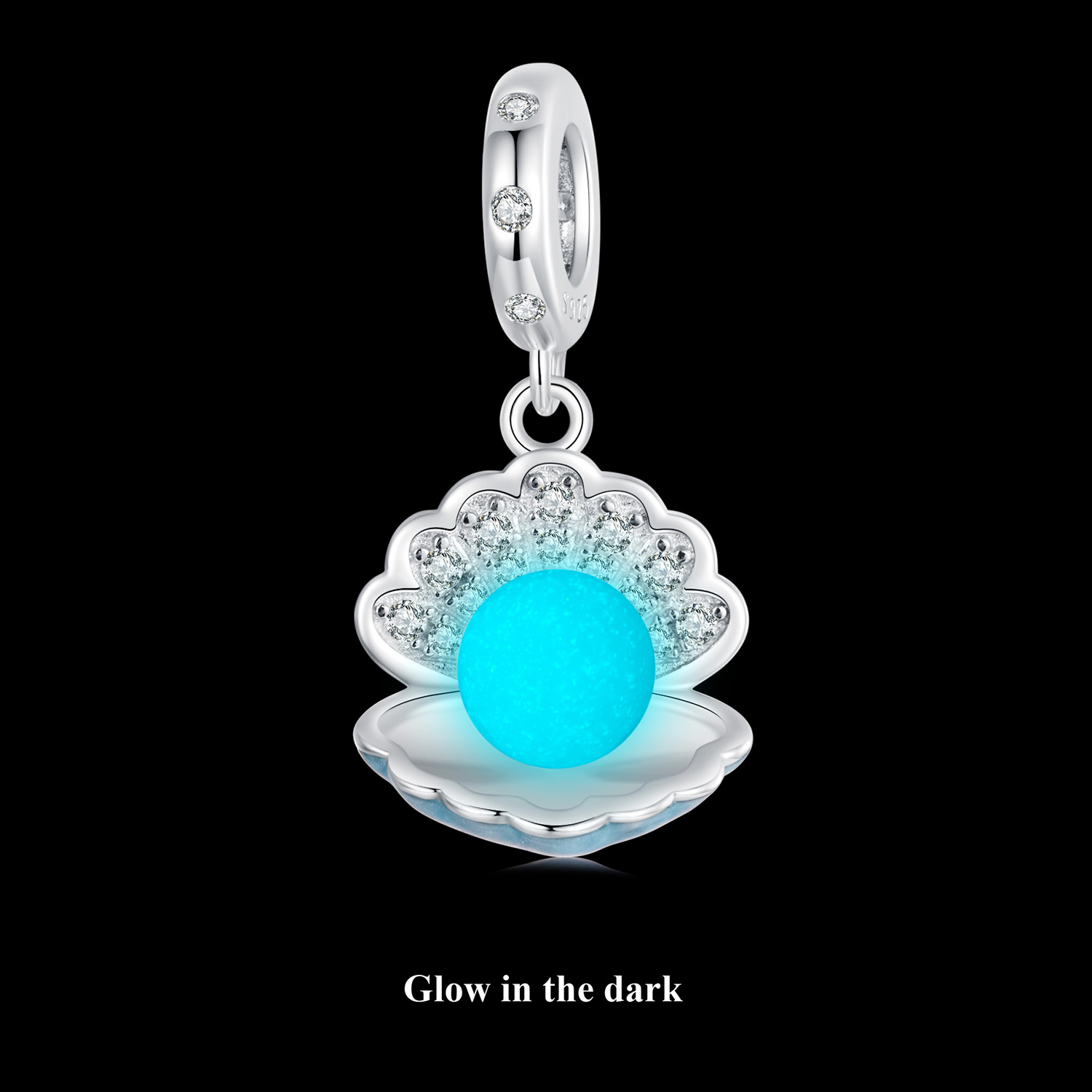 ΑΣΗΜΕΝΙΟ CHARM (925) SHELL GLOW IN THE DARK - Image 2