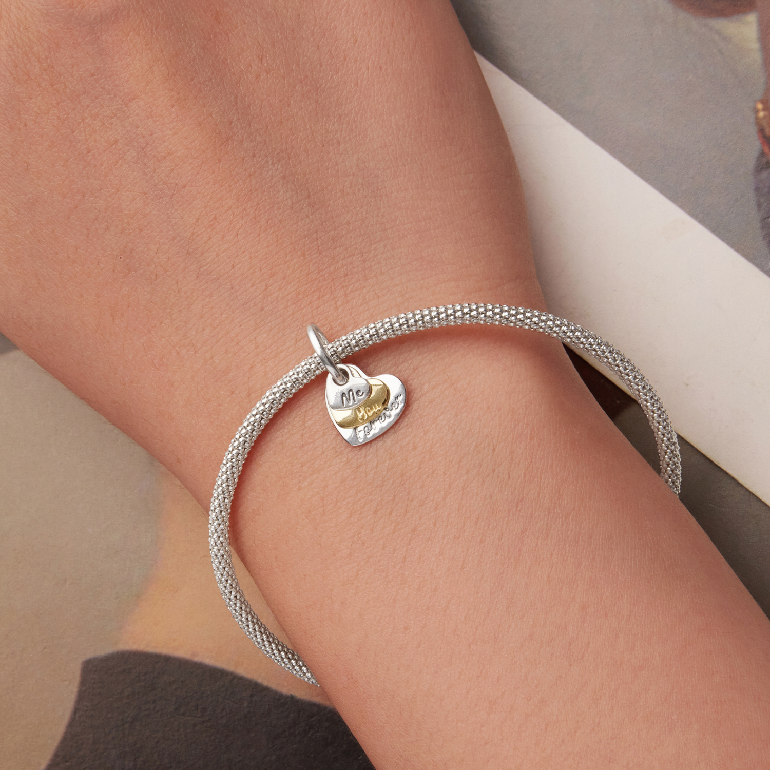 ΑΣΗΜΕΝΙΟ CHARM (925) YOU AND ME FOREVER - Image 2