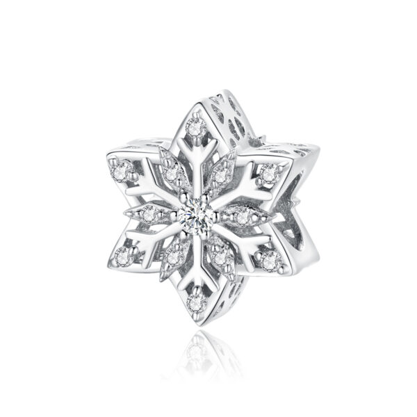 ασημένιο charm 925 Silver Star (ασήμι 925, αστεράκι με ζιργκόν)