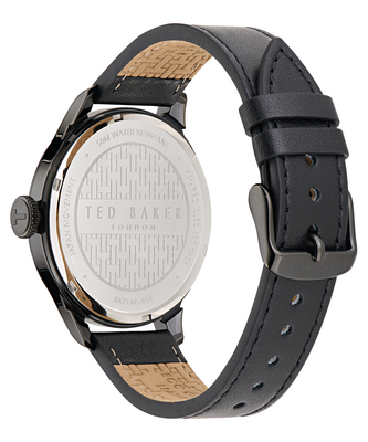 TED BAKER WATCH BLACK LEATHER STRAP - Image 2