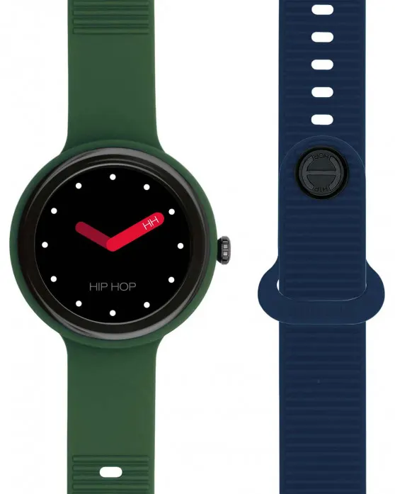 HIP HOP Watch Hero Next Dark Jungle Blue Navy Smartwatch Two Tone Silicone Strap - Image 2