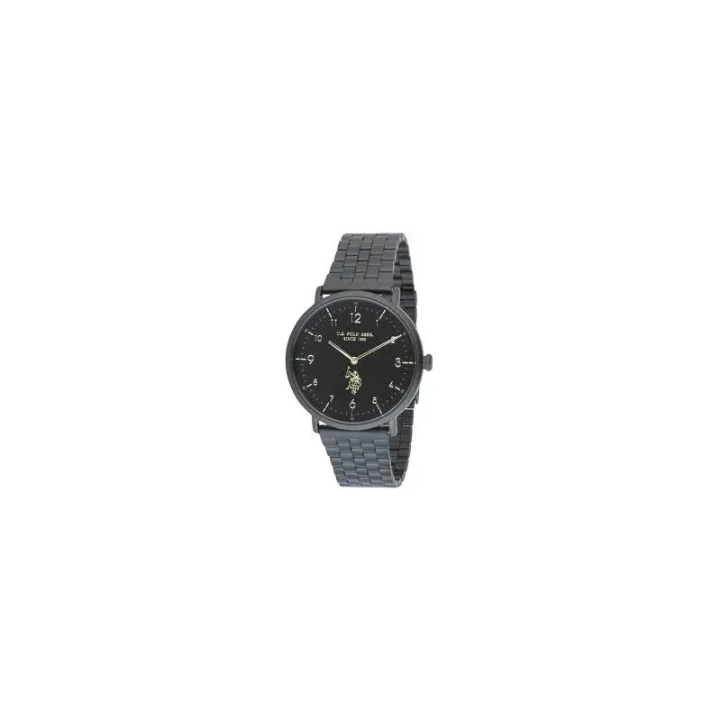 U.S. POLO ASSN WATCH MEN BLACK STAINLESS STEEL BRACELET