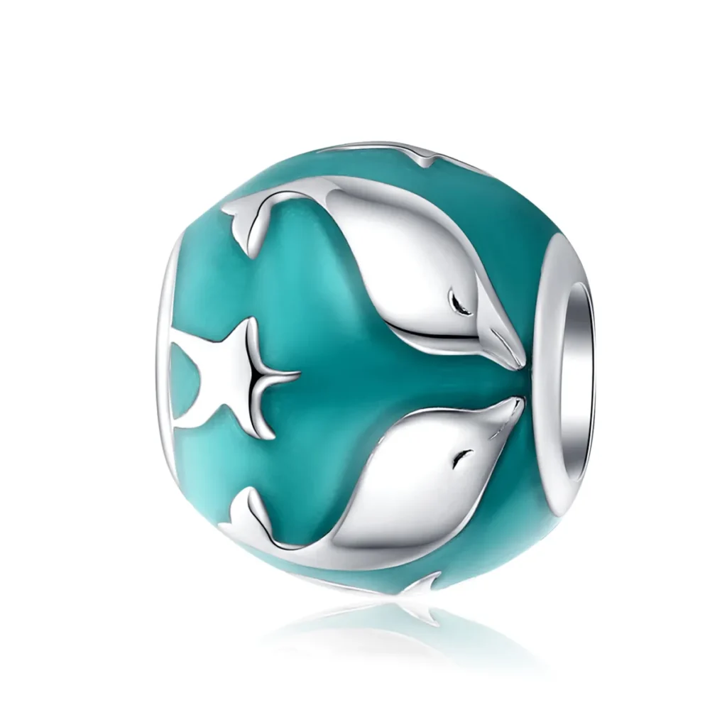 ΑΣΗΜΕΝΙΟ CHARM (925) Delphin sphere