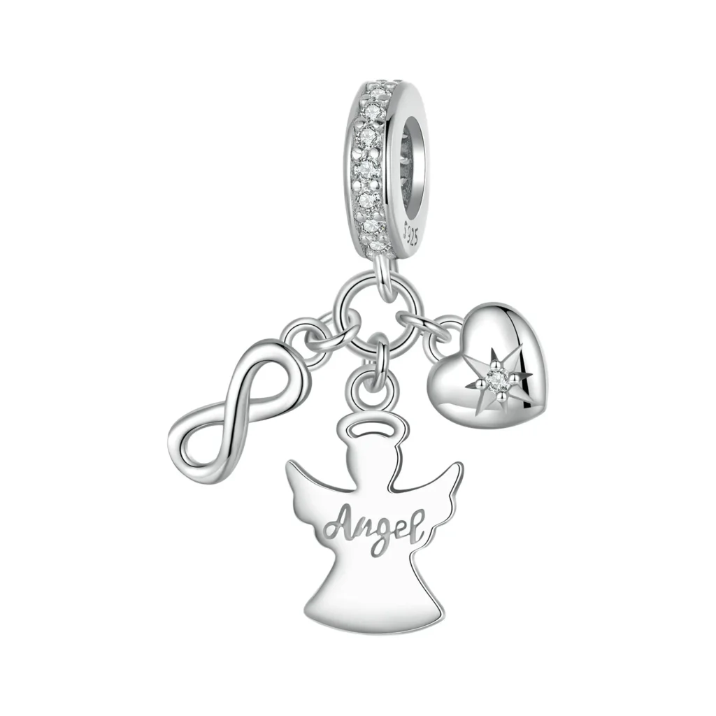 Angel with infinity and heart