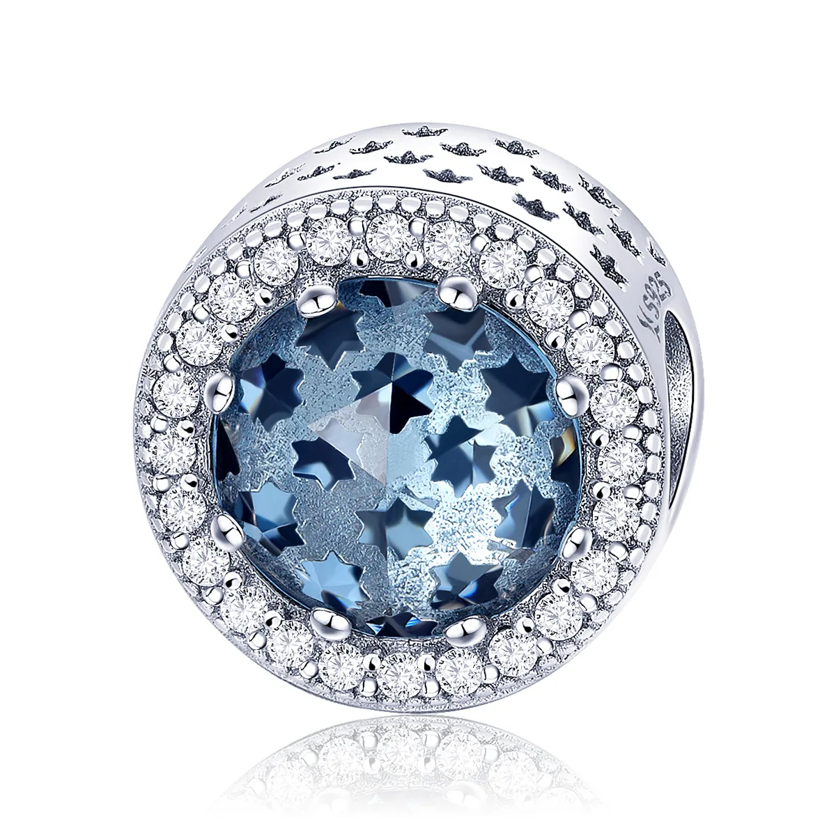 ΑΣΗΜΕΝΙΟ CHARM (925) Blue drop with zirgons