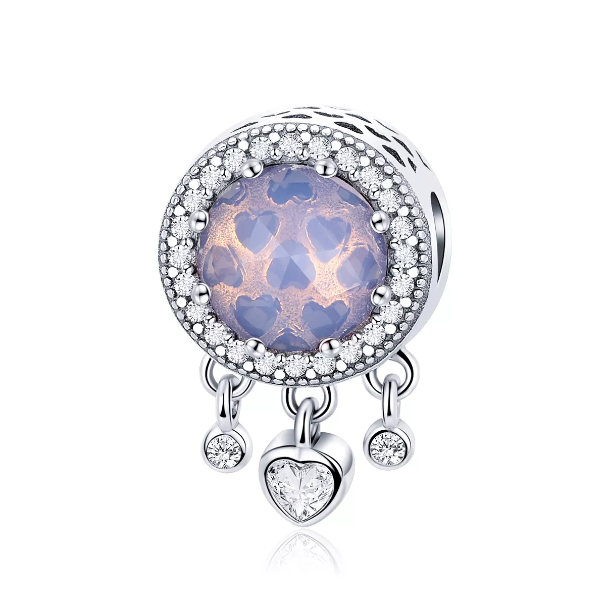 ΑΣΗΜΕΝΙΟ CHARM (925) Purple drop dreamcatcher