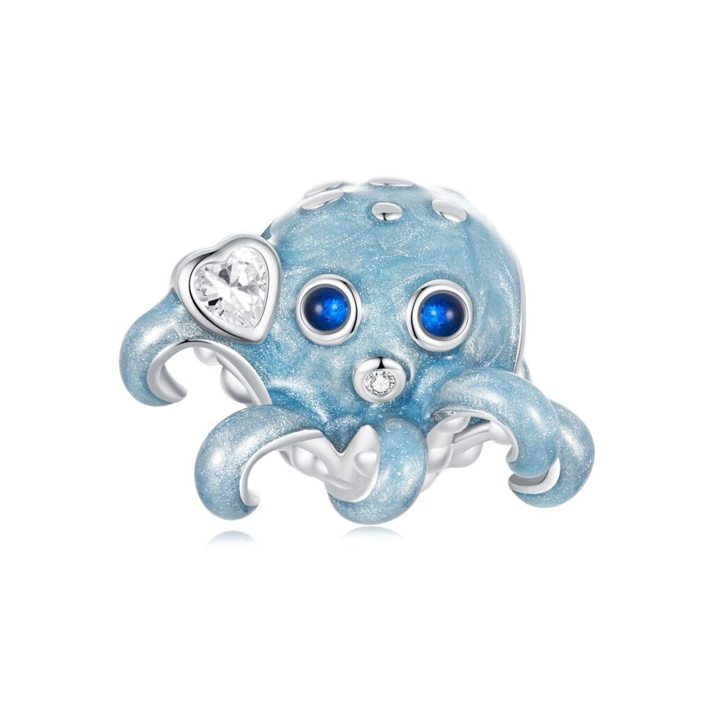 ΑΣΗΜΕΝΙΟ CHARM (925) Blue Octapus