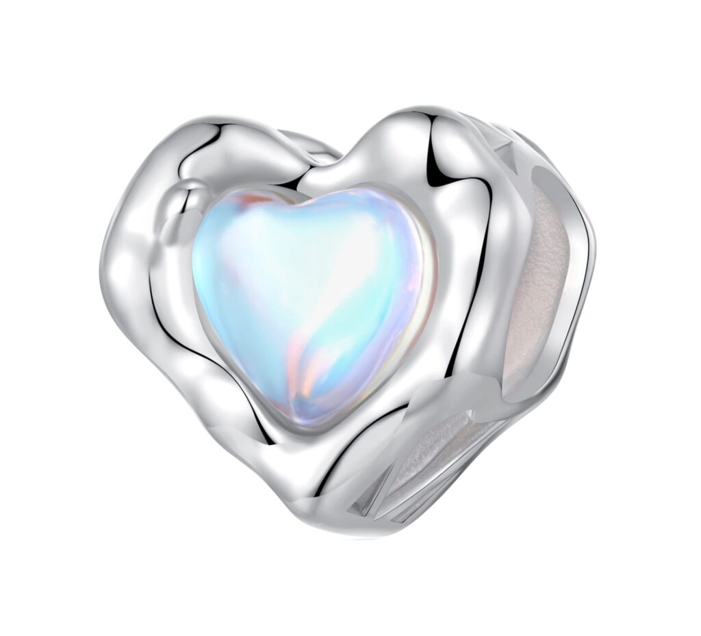 ΑΣΗΜΕΝΙΟ CHARM (925) Heart with blue stone
