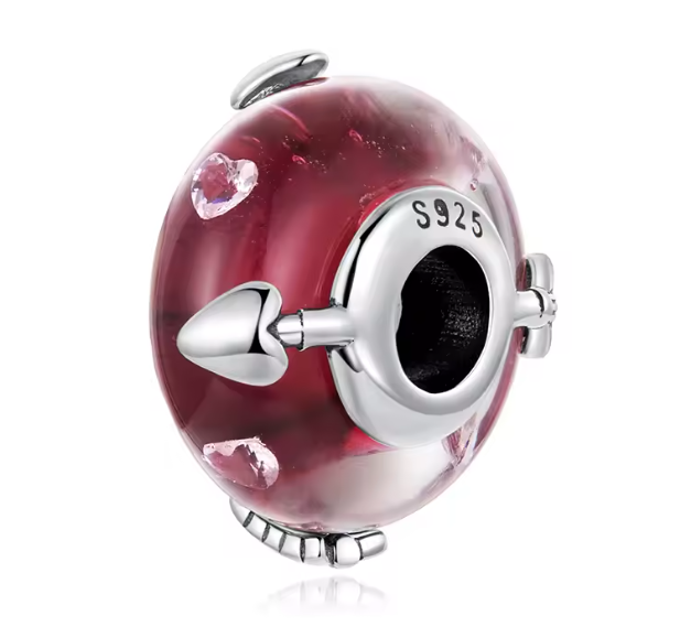 ΑΣΗΜΕΝΙΟ CHARM (925) Red Heart Drop