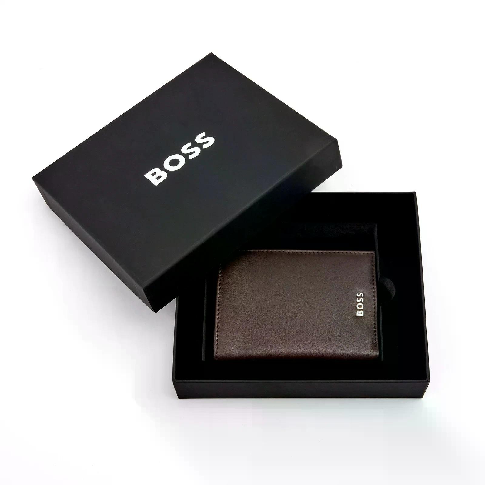 ΠΟΡΤΟΦΟΛΙ HUGO BOSS BROWN LEATHER CLASSIC SMOOTH - Image 2