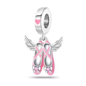 Ασημένιο Charm 925 Ballet Shoes – Τέλειο Δώρο Οικογένειας