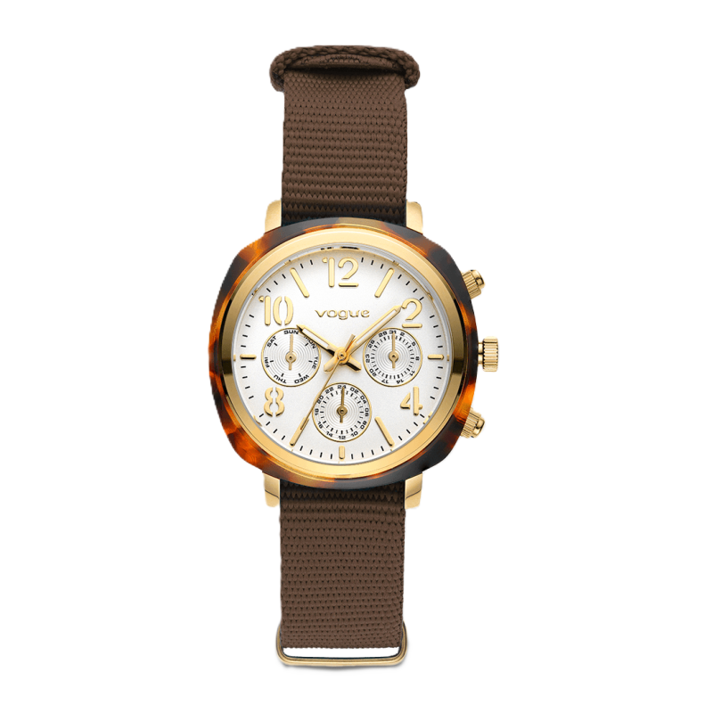 VOGUE WATCH COLETTE BROWN LEATHER STRAP