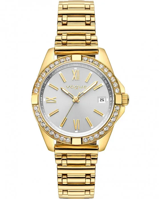 VOGUE WATCH LIZ MINI CRYSTALS GOLD STAINLESS STEEL BRACELET
