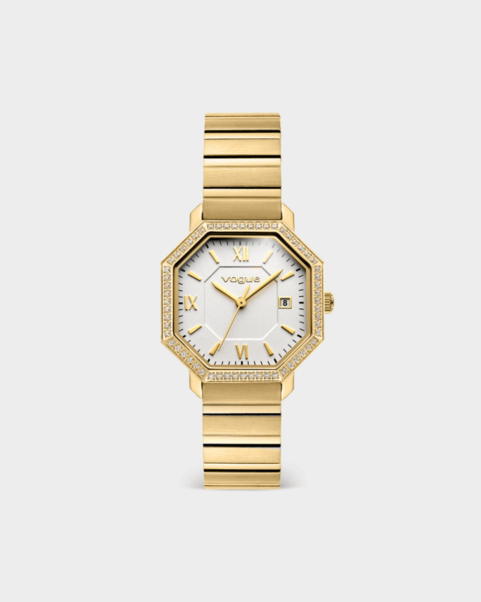 VOGUE WATCH INES CRYSTAL GOLD STAINLESS STEEL BRACELET