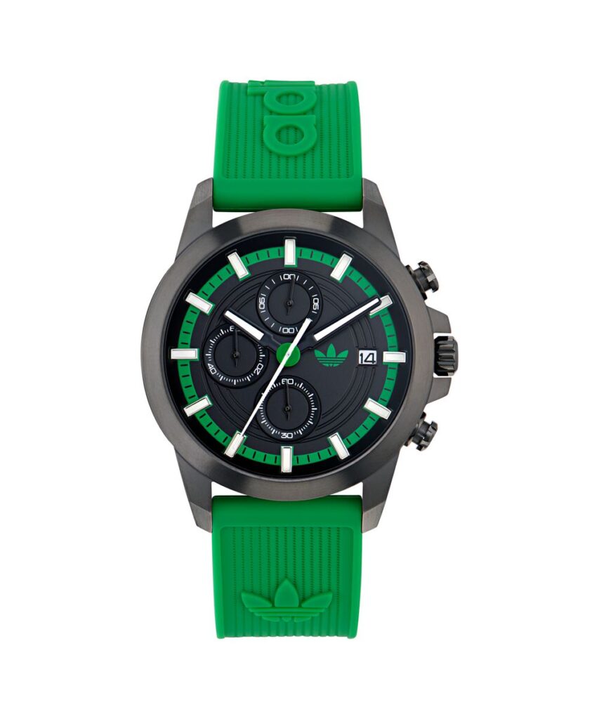 ADIDAS ORIGINAL STYLE GREEN SILICONE STRAP