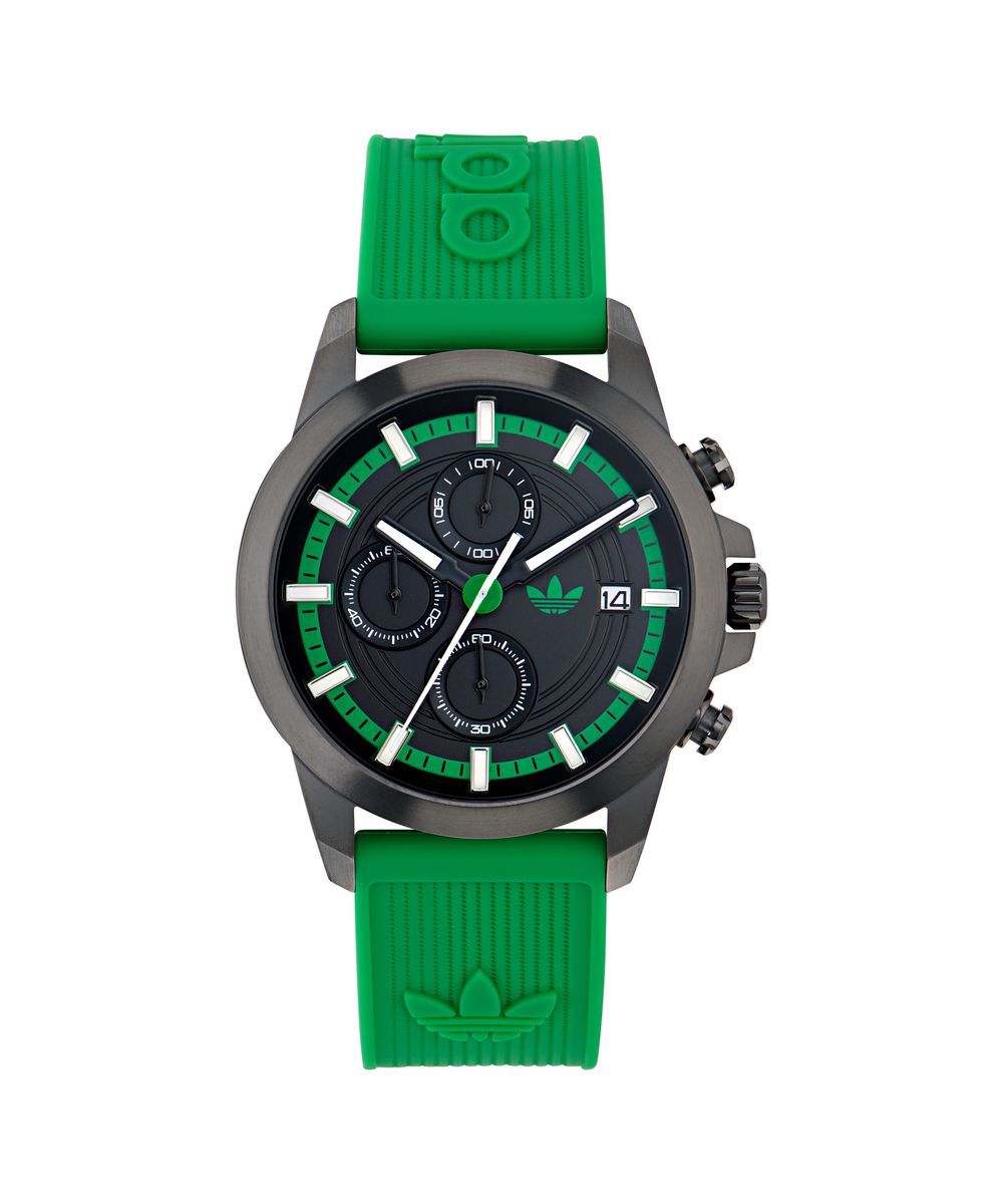 ADIDAS ORIGINAL STYLE GREEN SILICONE STRAP