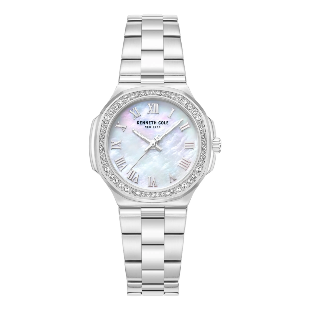 KENNETH COLE NEW YORK WOMAN WATCH SILVER STAINLESS STEEL BRACELET