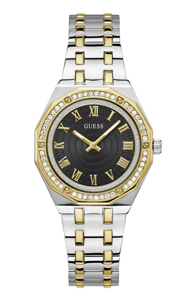 Γυναικείο ρολόι GUESS Desire GW0770L4 με δίχρωμο μπρασελέ και κρύσταλλα