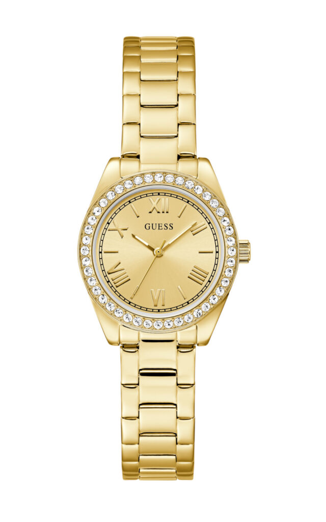 Γυναικείο Ρολόι GUESS Mini Luna GW0841L7 Χρυσό από Ανακυκλωμένο Ατσάλι