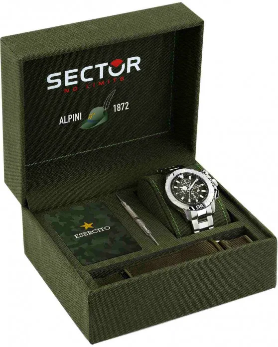 SECTOR WATCH 230 LEGEND ALPINI 1872 CHRONOGRAPH LIMITED EDITION GIFT SET - Image 6