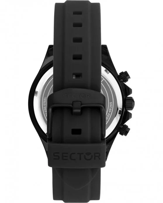 SECTOR WATCH 230 Chronograph Black Silicone Strap - Image 4